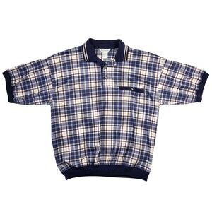 Wentworth Mens Short Sleeve Polo Shirt M Punk Skater‎ Grunge Eclectic Grandpa